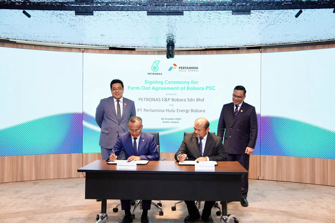 Pertamina Hulu Energi dan PETRONAS Sepakati FOA Kontrak Bagi Hasil Blok Bobara